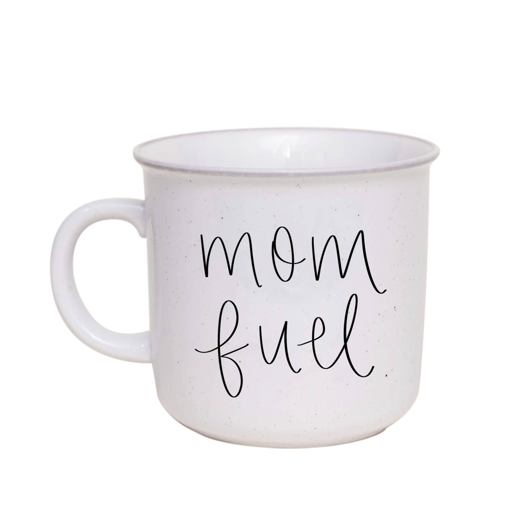 Mom Fuel Speckled Campfire Coffee Mug