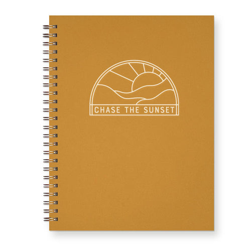 Chase The Sunset Journal: Lined Notebook