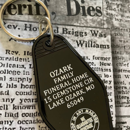 OZARK FAMILY FUNERAL HOME KEYCHAIN