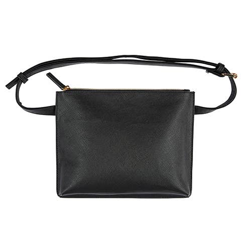 BLACK FANNY PACK BAG