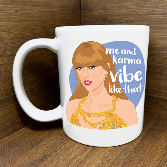 TAYLOR SWIFT ME AND KARMA MUG