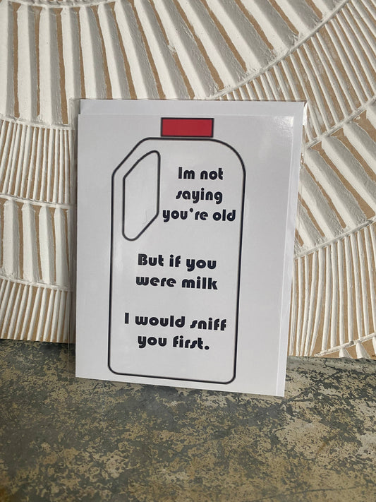 Milk Greeting Card