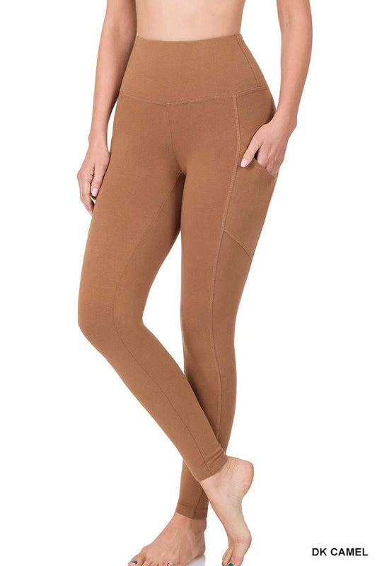 JEN CAMEL POCKET LEGGINGS