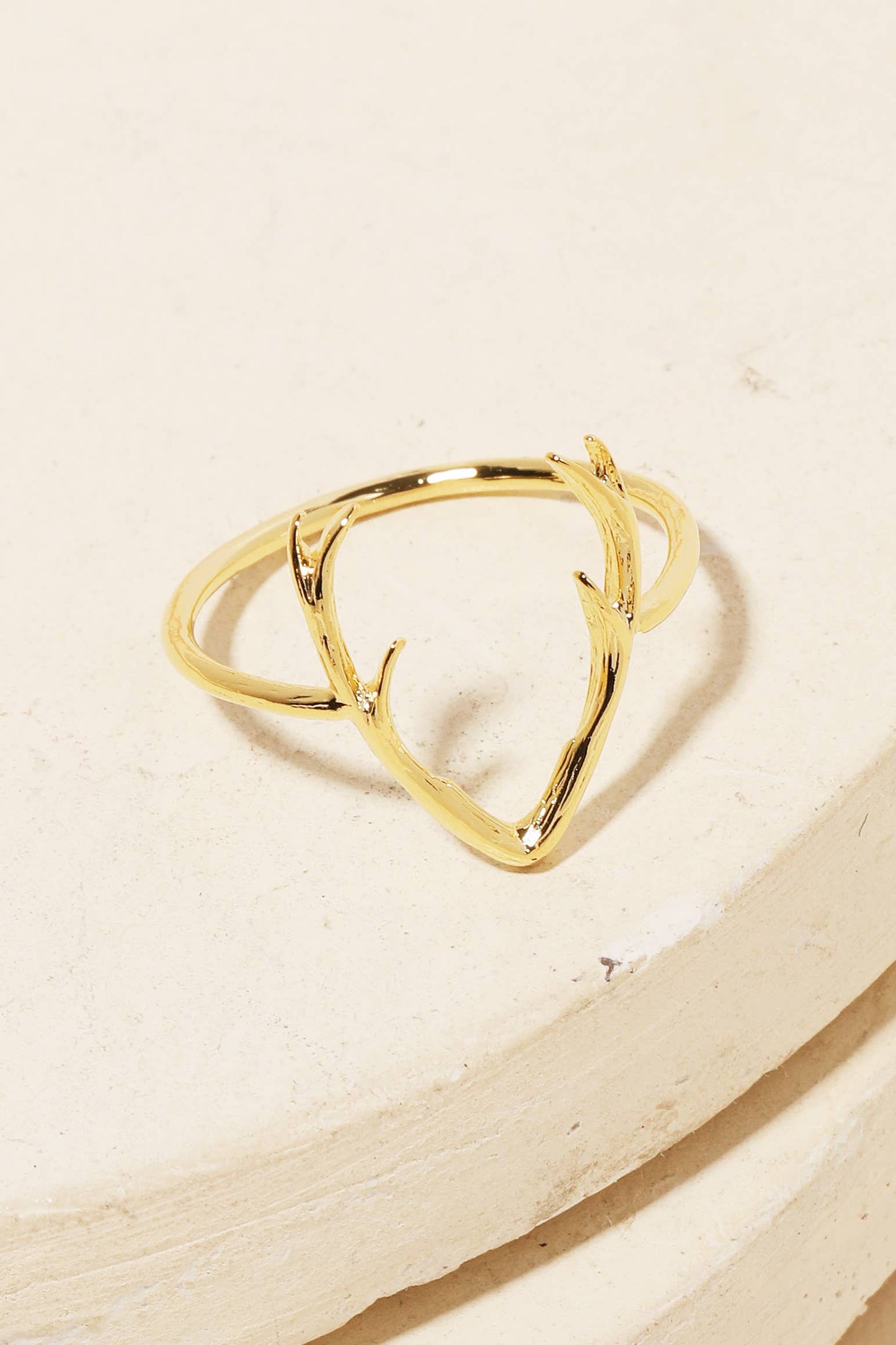 Dainty Antler Ring