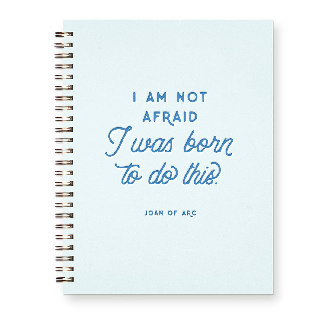 I Am Not Afraid Journal: Lined Notebook