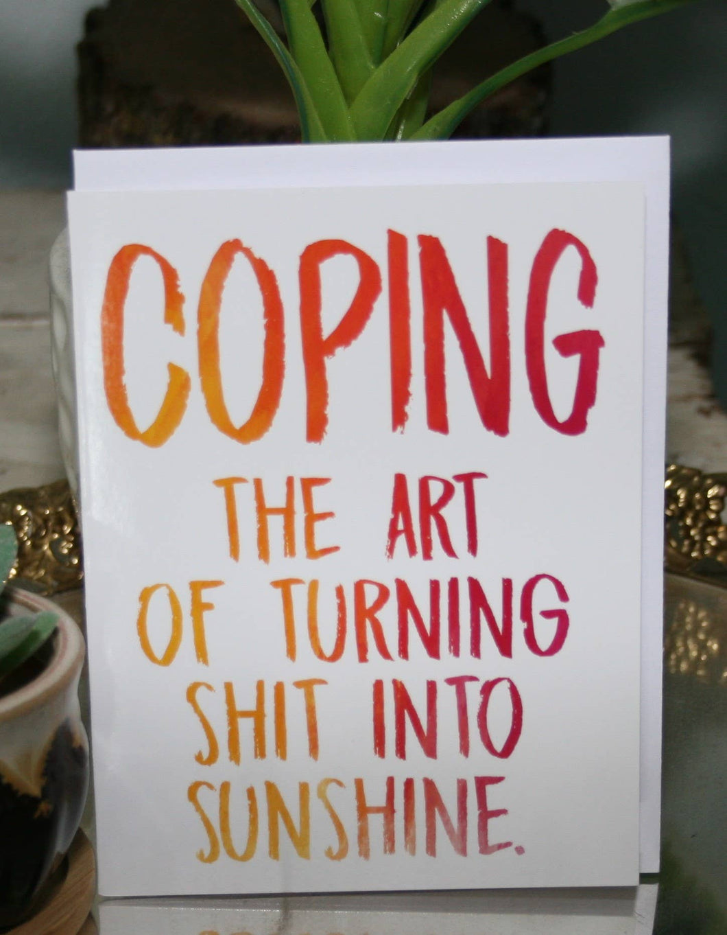 Coping Greeting Card