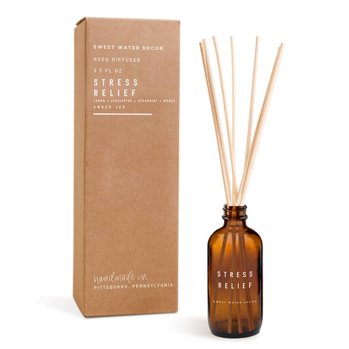 Stress Relief Reed Diffuser - Amber Jar