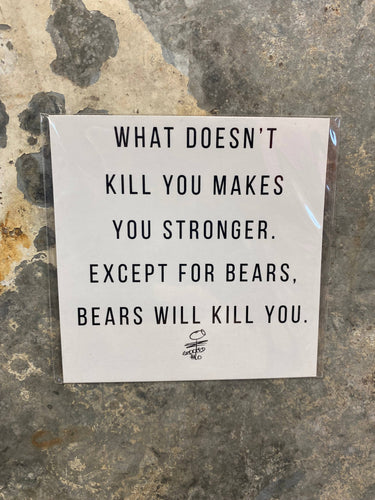 Bears Will Kill You Magnet