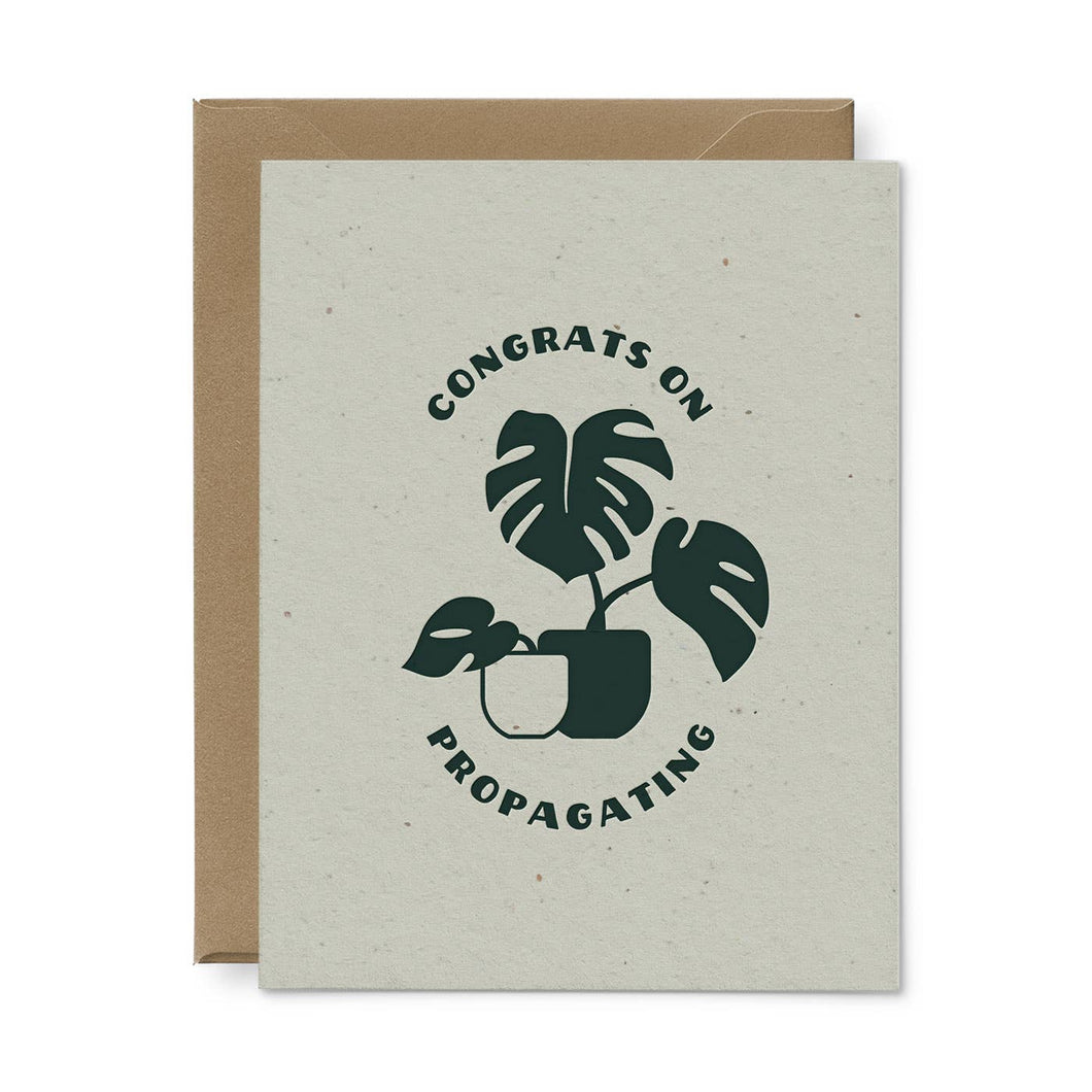Congrats on Propagating Seeded Plantable Greeting Card