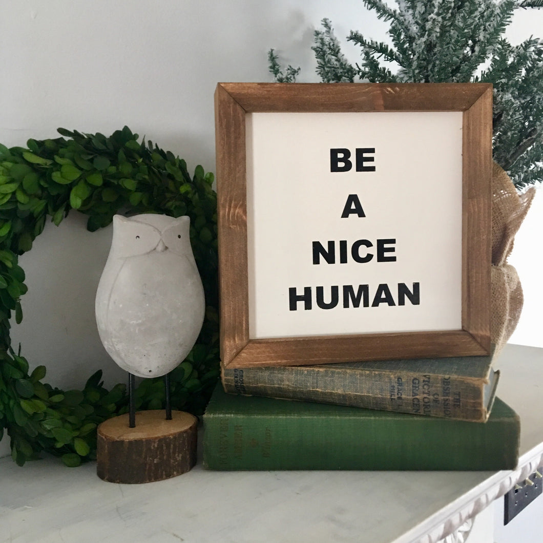 BE A NICE HUMAN