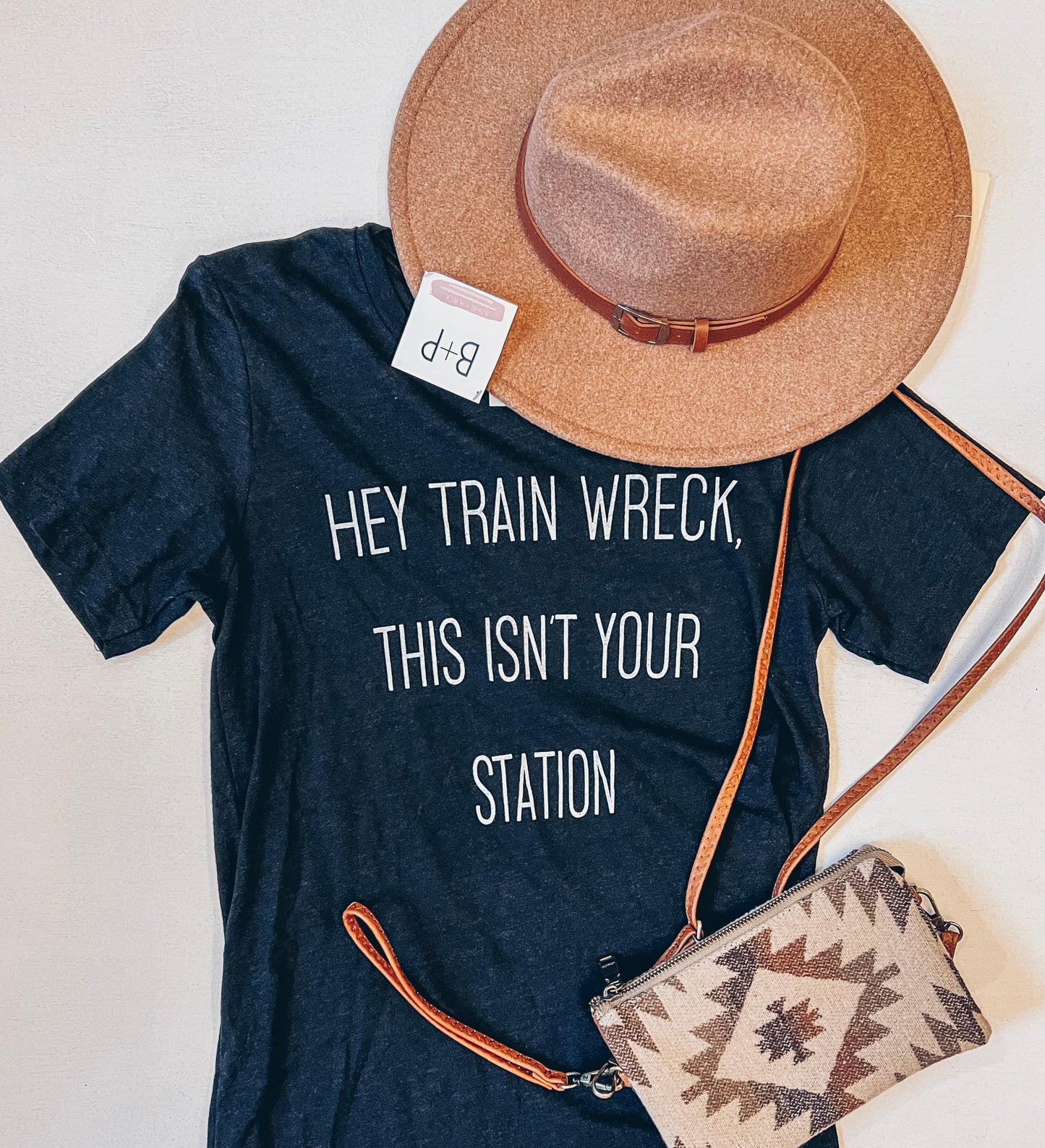 HEY TRAIN WRECK TEE