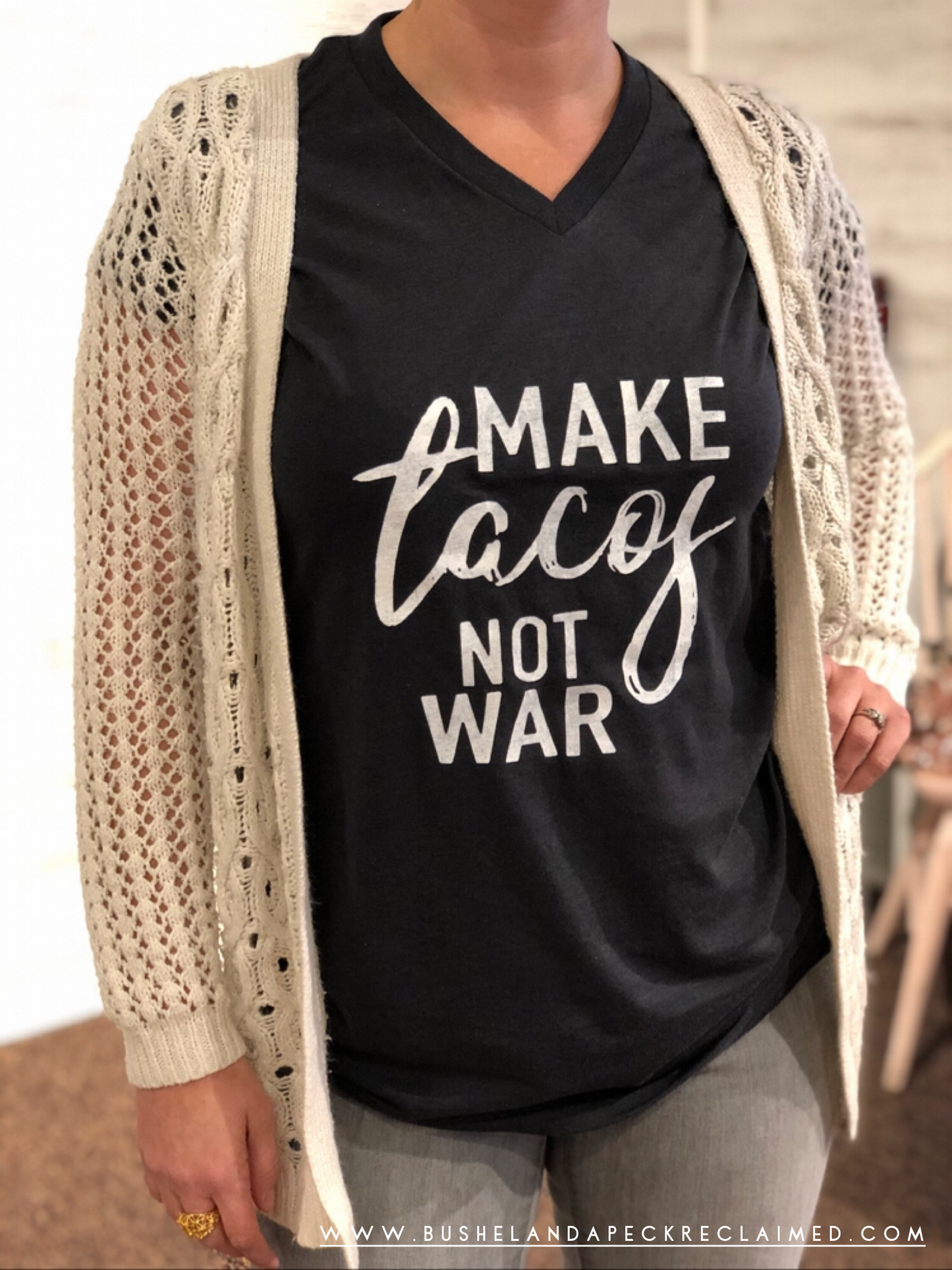 MAKE TACOS NOT WAR - TEE